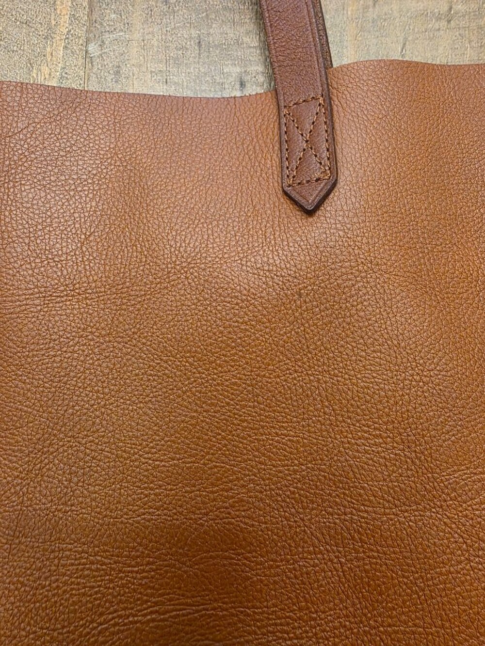 EUC Madewell Transport Leather Tote English Saddle - Picture 5 of 9